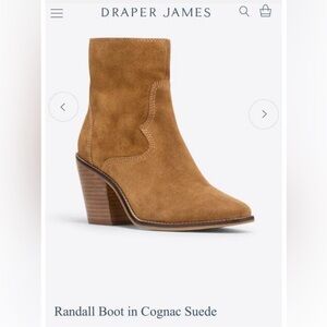 NWT Draper James Randall Cowboy Boots Cognac
Suede Size 7.5
